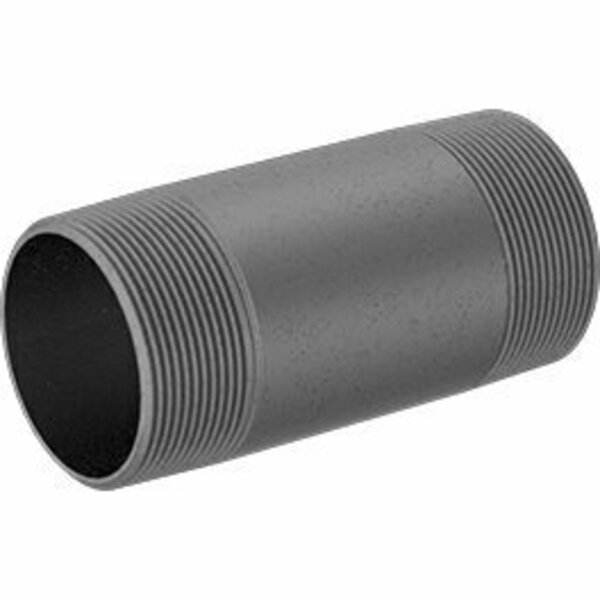 Bsc Preferred Standard-Wall Galvanized Steel Threaded Pipe Nipple Threaded on Both Ends 3 NPT 7 Long 4549K752